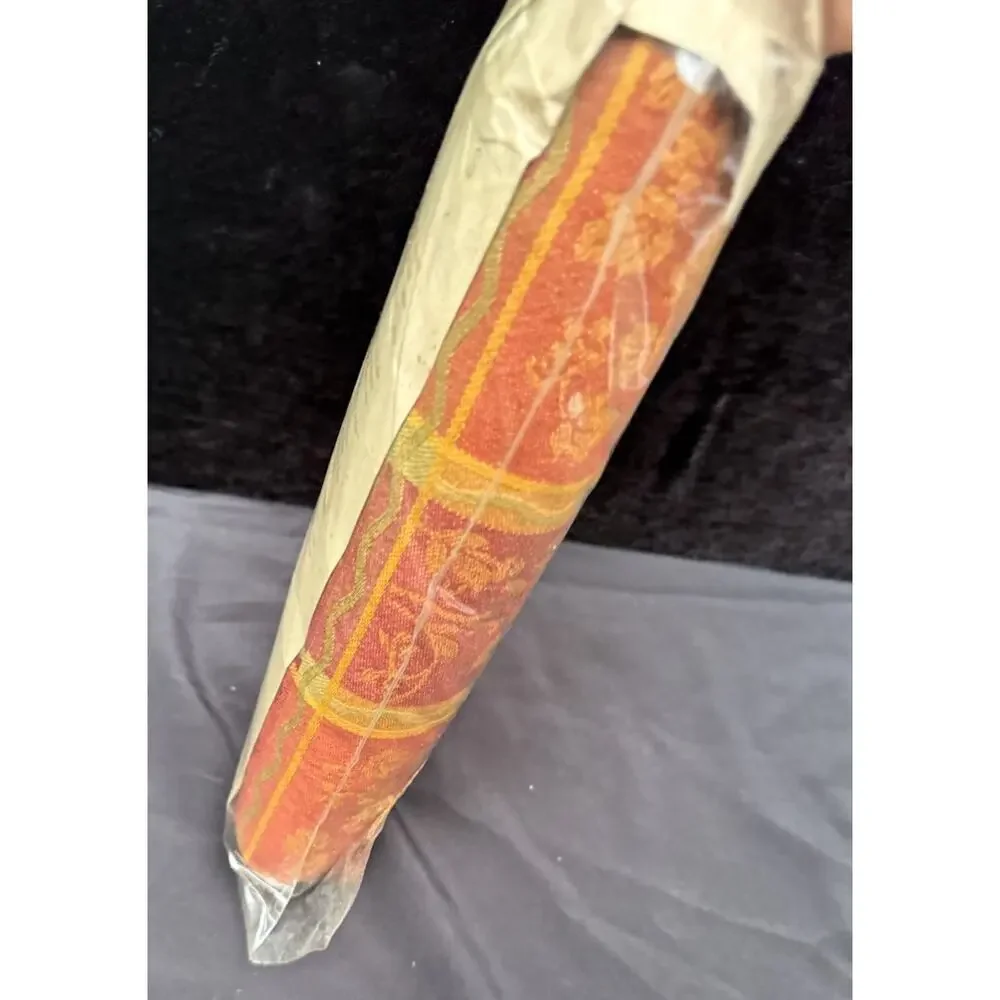 New Vtg Natural Impressions Fall Thanksgiving Cotton Tablecloth 60
